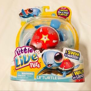 Little Live Pets Lil’ Turtle Red Swims Walks NEW